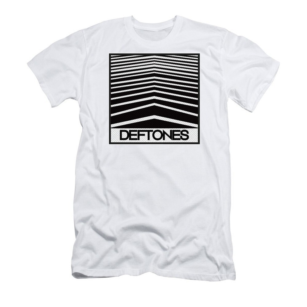 Deftones White Graphic Tee Alt Metal Band Fan Unisex T-Shirt